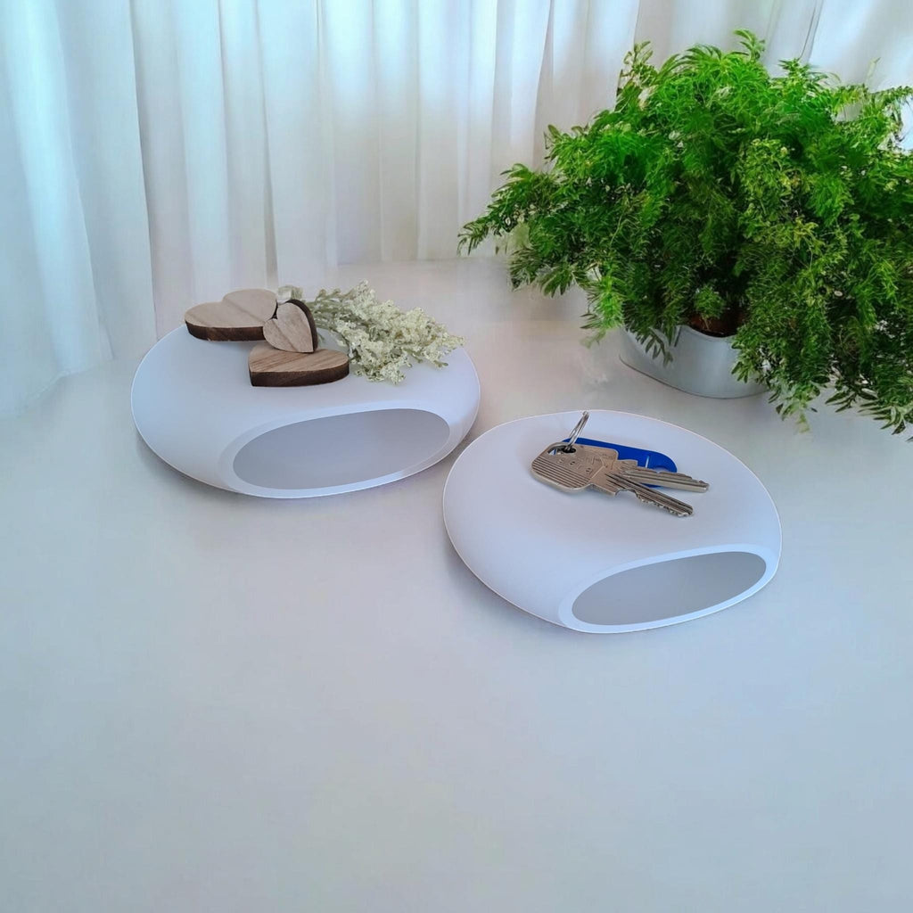 River Stones – Design Trays Inspired by Nature For Desk Organizing Minimalist Decor 2 Pcs