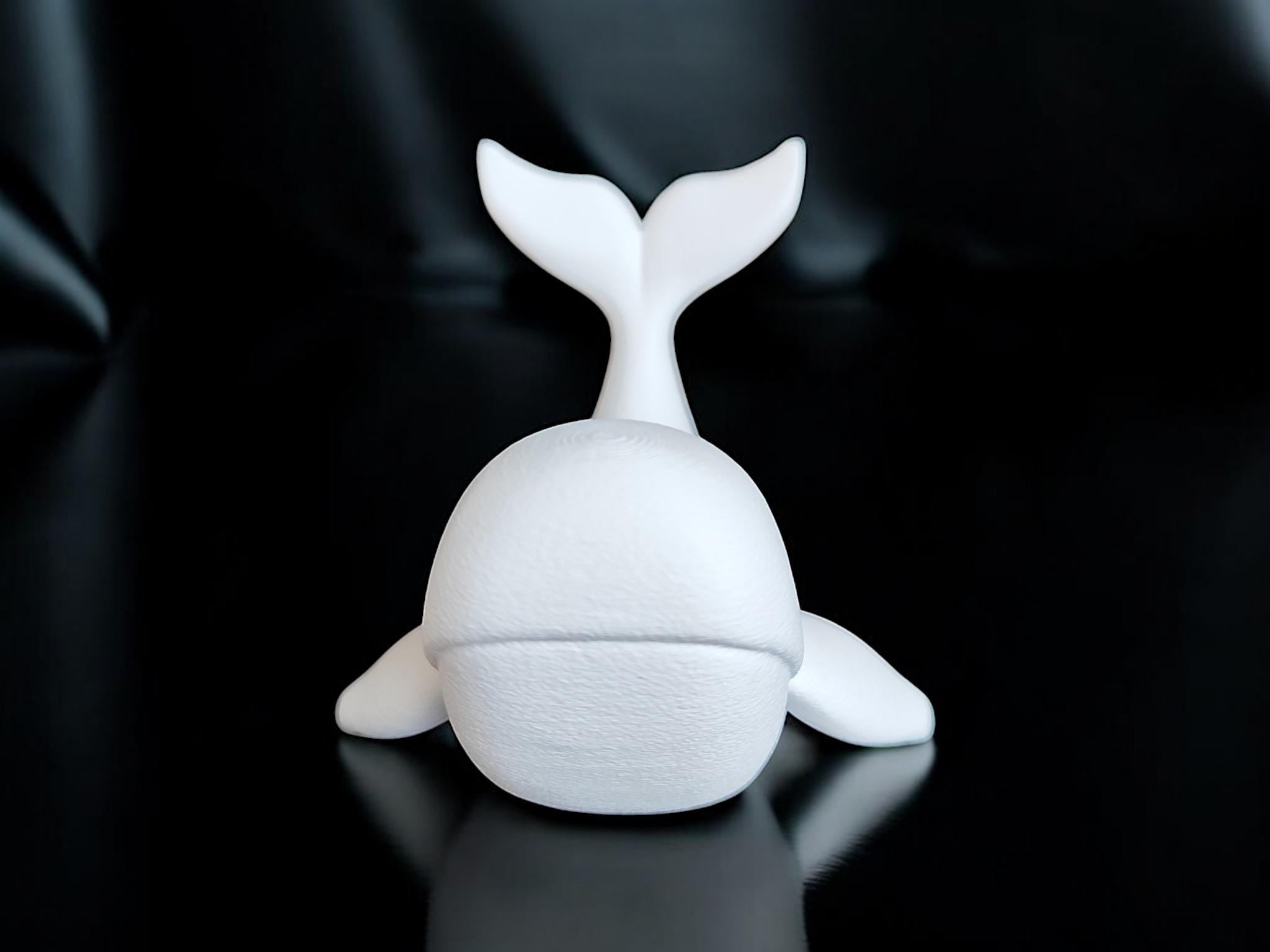 Elegant Whale Sculpture - Nature In Motion -- Mega Size! 12 In (30.5cm) Long!