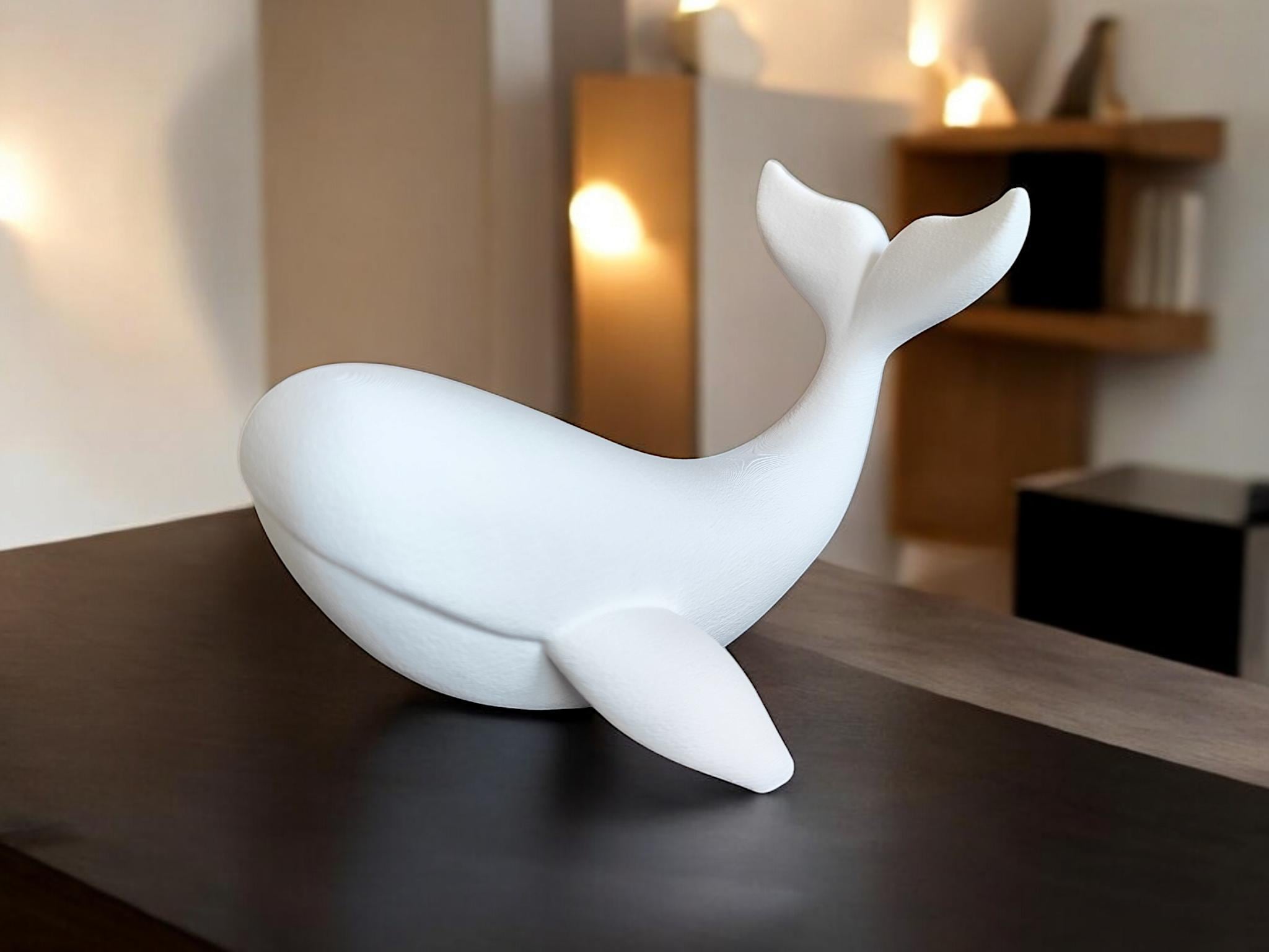 Elegant Whale Sculpture - Nature In Motion -- Mega Size! 12 In (30.5cm) Long!