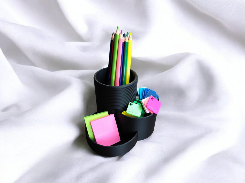 Three Cups - The Modern Office Organizer For Pens, Markers, Brushes, Post-its, etc