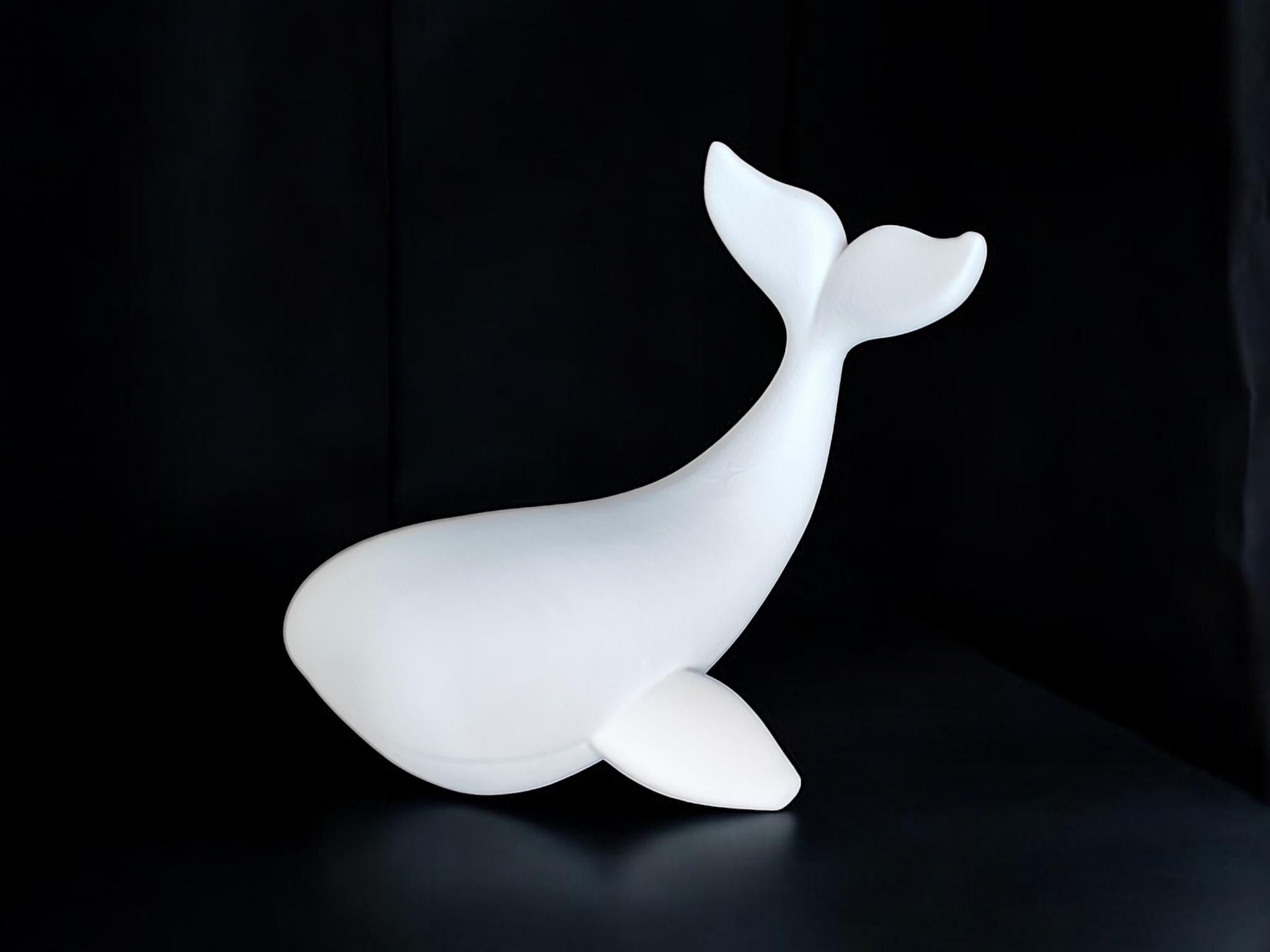 Elegant Whale Sculpture - Nature In Motion -- Mega Size! 12 In (30.5cm) Long!