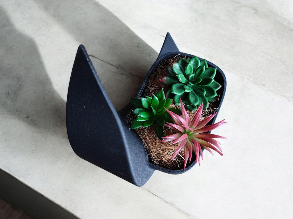 Moonlit Reverie Crescent Planter & Vase Set | Modern Home Decor | Celestial Design