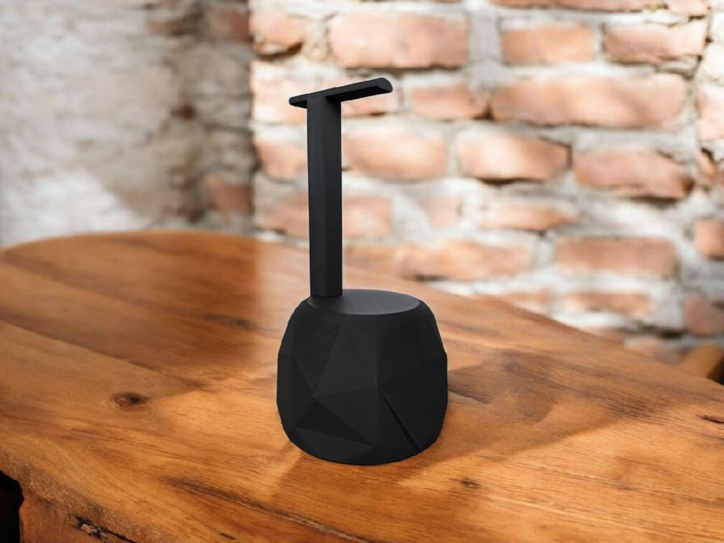 TheRock – A Headphone Stand that's Low-Poly, High-Style, and Built Like a Tank Headphone Holder by DeltaPrints