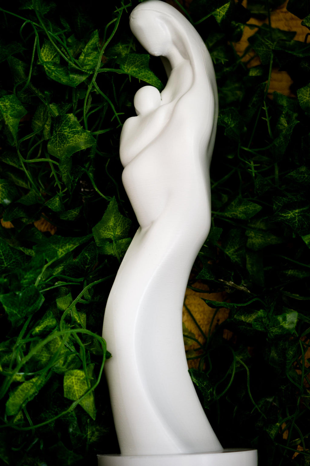 3D Printed Mary and Child Statue: Modern Religious Decor (15 inch Tall)