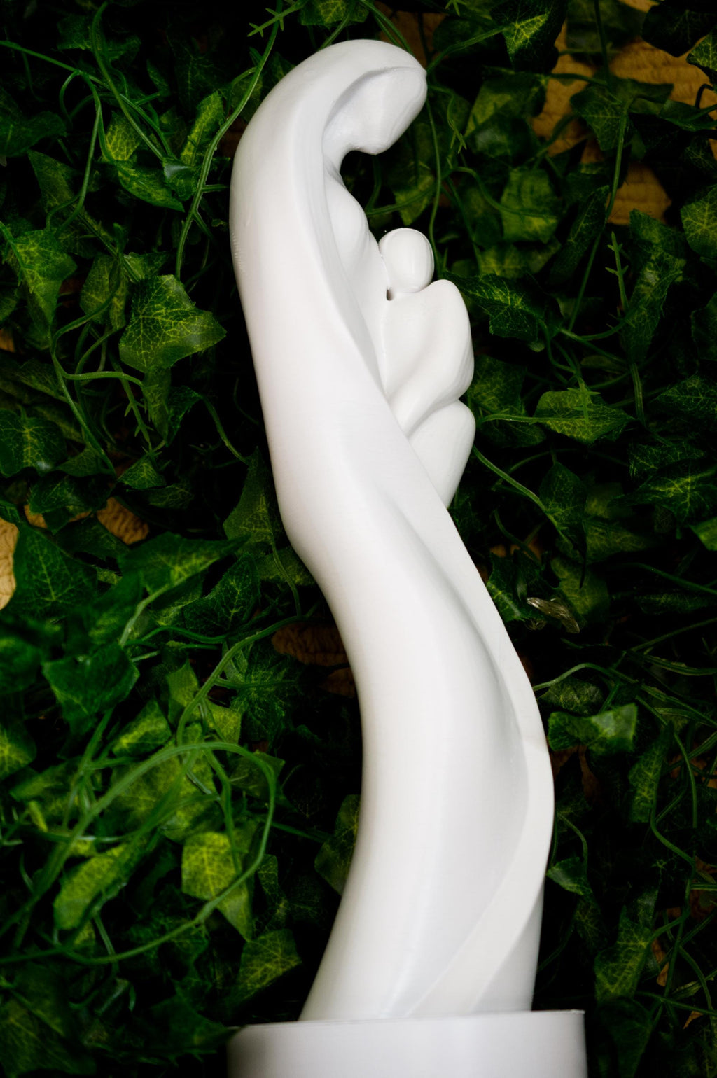 3D Printed Mary and Child Statue: Modern Religious Decor (15 inch Tall)