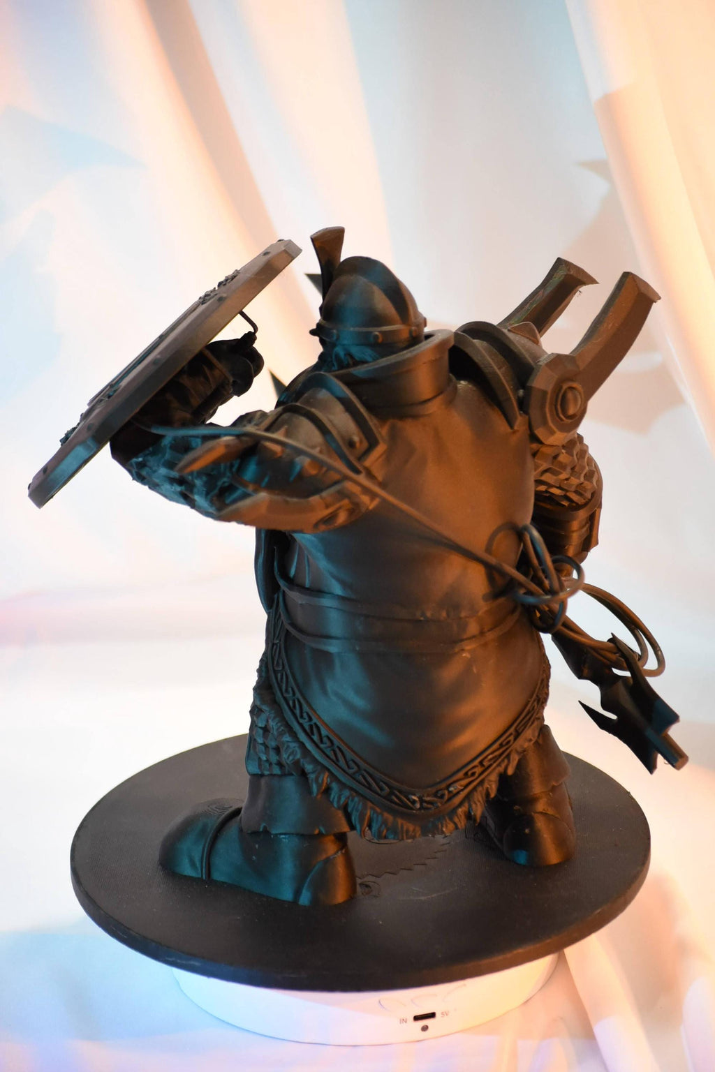 Dwarven Defender MagSafe Charger Stand: 3D Printed And Lord of the Rings Inspired Functional Decor