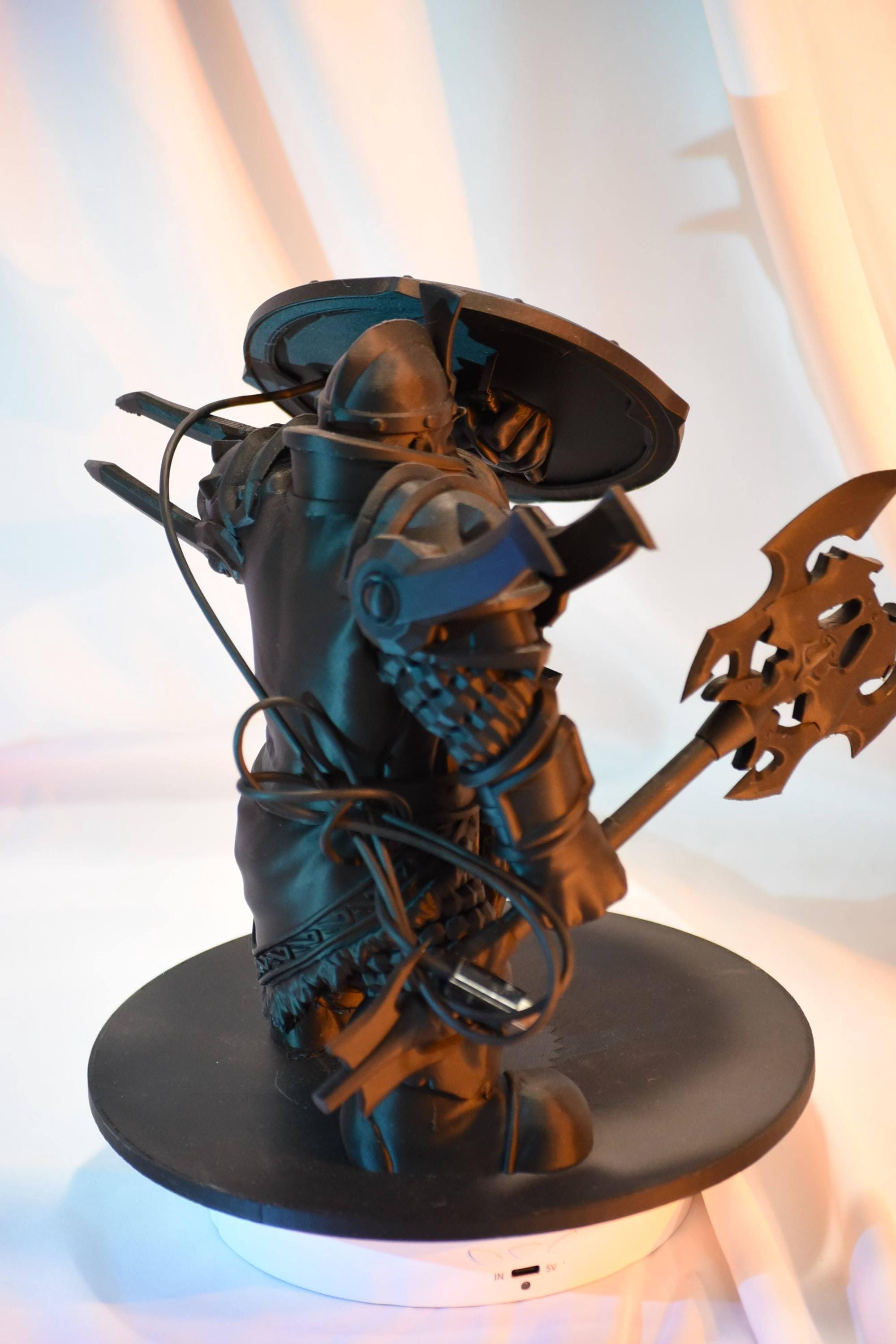 Dwarven Defender MagSafe Charger Stand: 3D Printed And Lord of the Rings Inspired Functional Decor