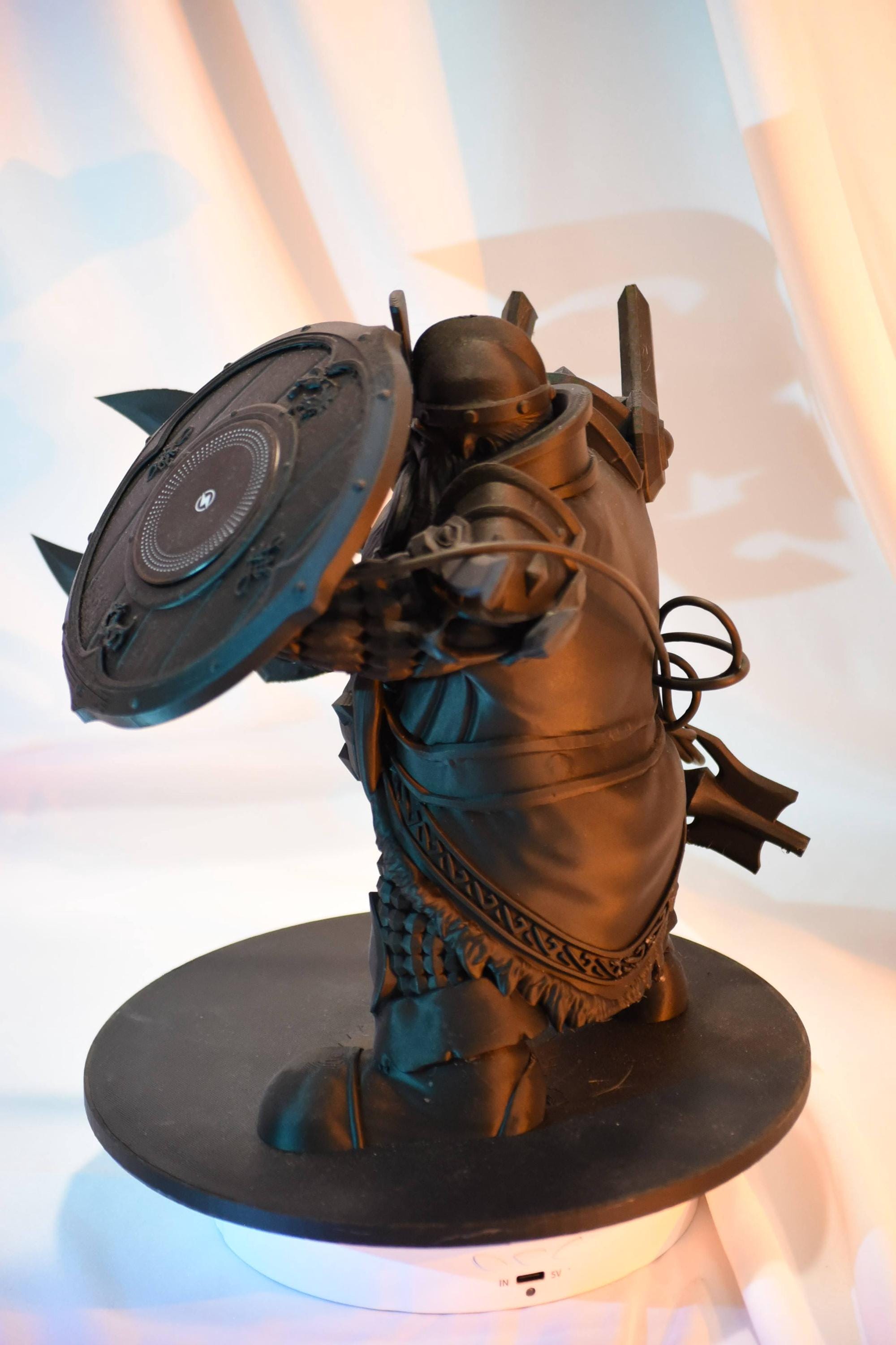 Dwarven Defender MagSafe Charger Stand: 3D Printed And Lord of the Rings Inspired Functional Decor