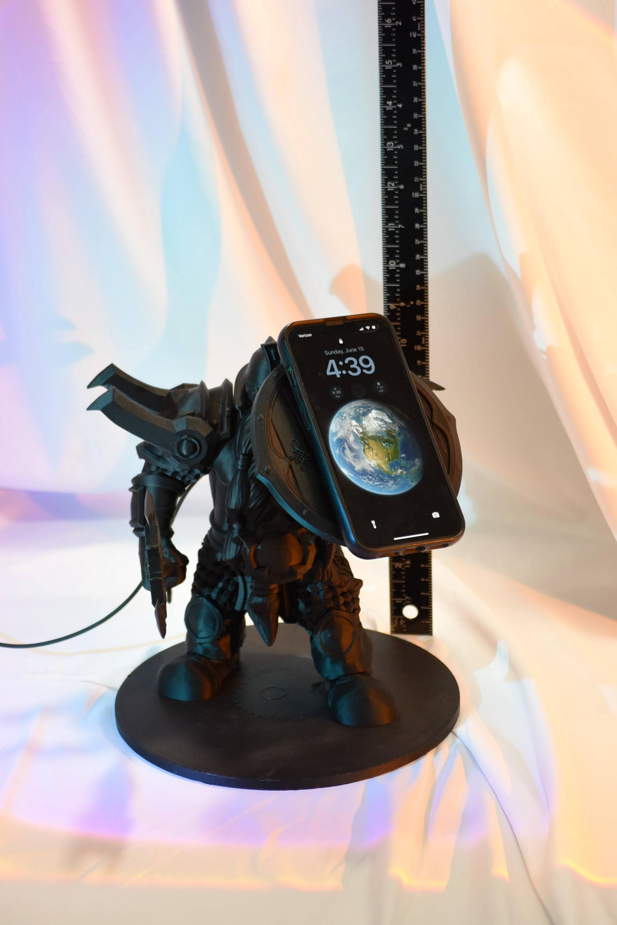 Dwarven Defender MagSafe Charger Stand: 3D Printed And Lord of the Rings Inspired Functional Decor