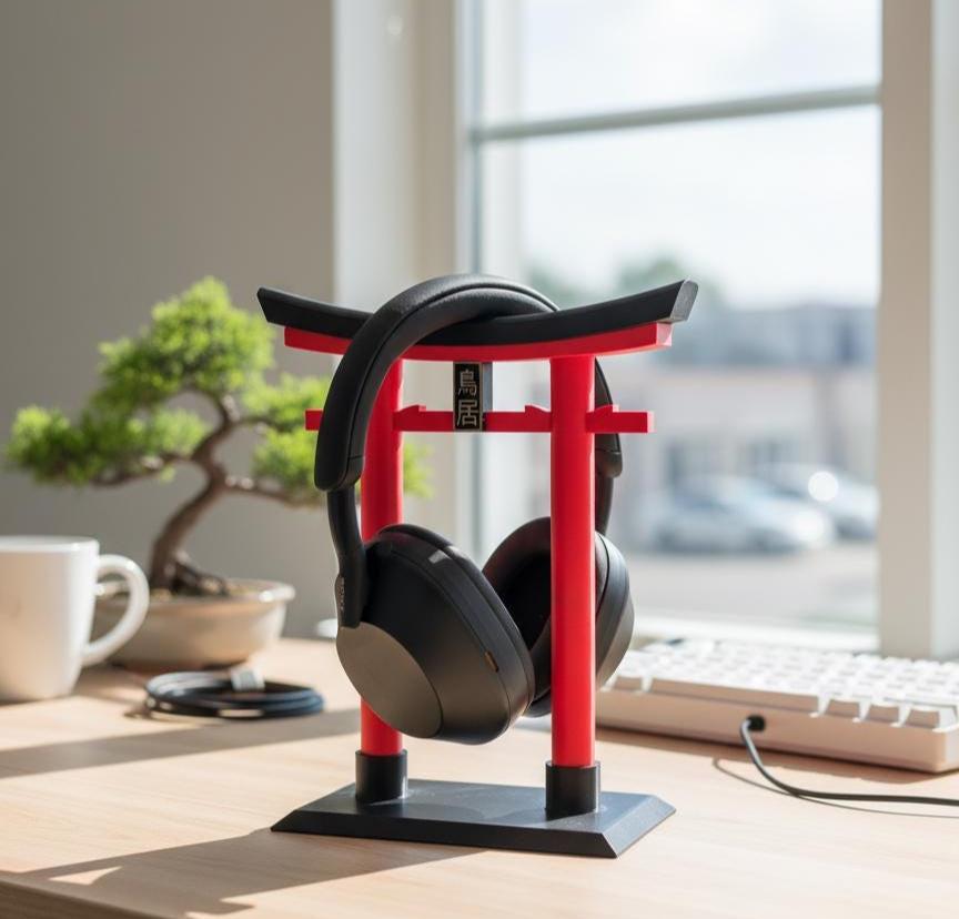 Torii Gate Headset Stand: Japanese-Inspired 3D Printed Gaming Accessory