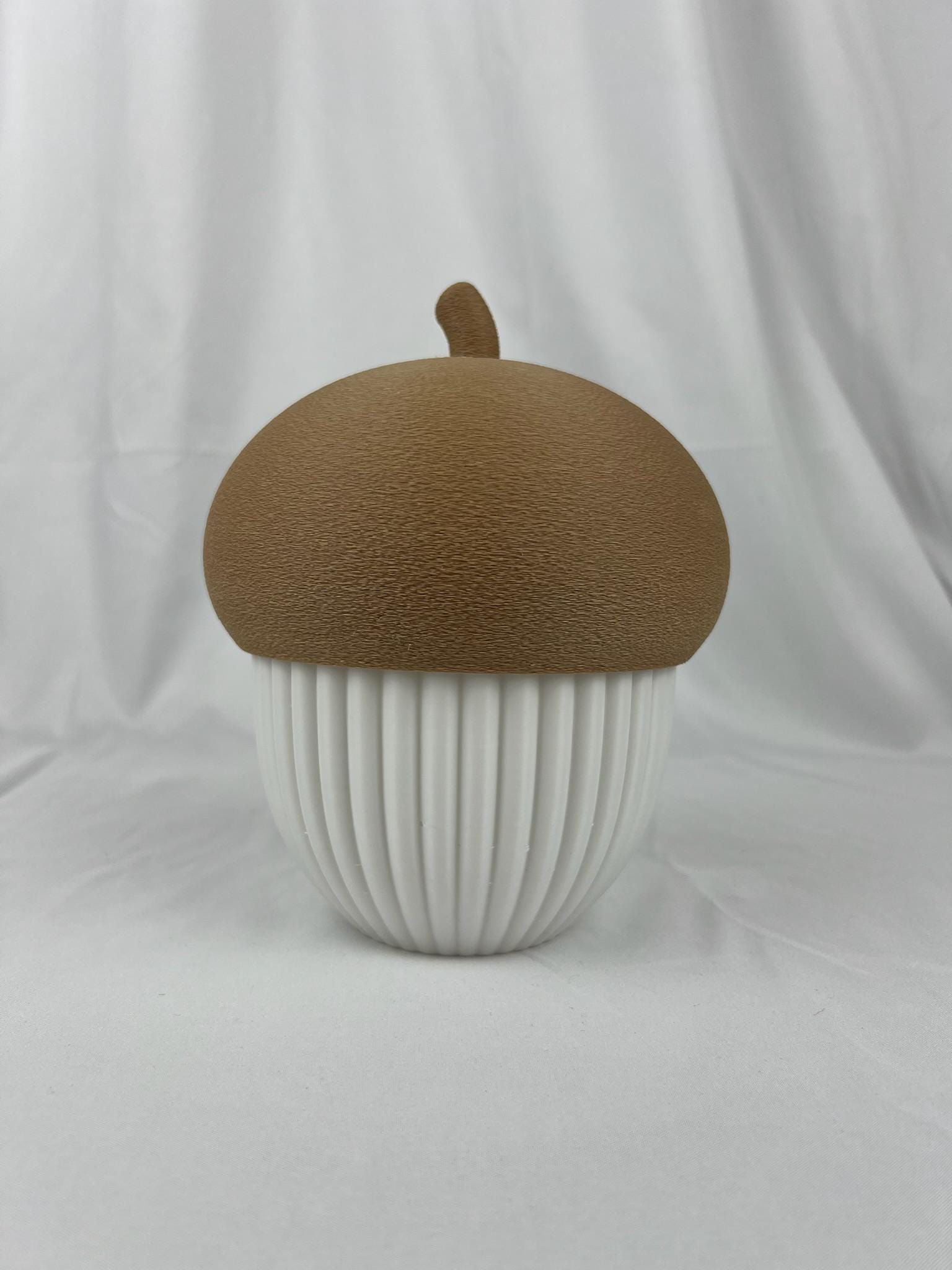 Giant Acorn Tea Light Holder | Cozy Fall Decor | Autumn Mantle Accent with LED Candle | Farmhouse Thanksgiving Centerpiece | Multiple Colors