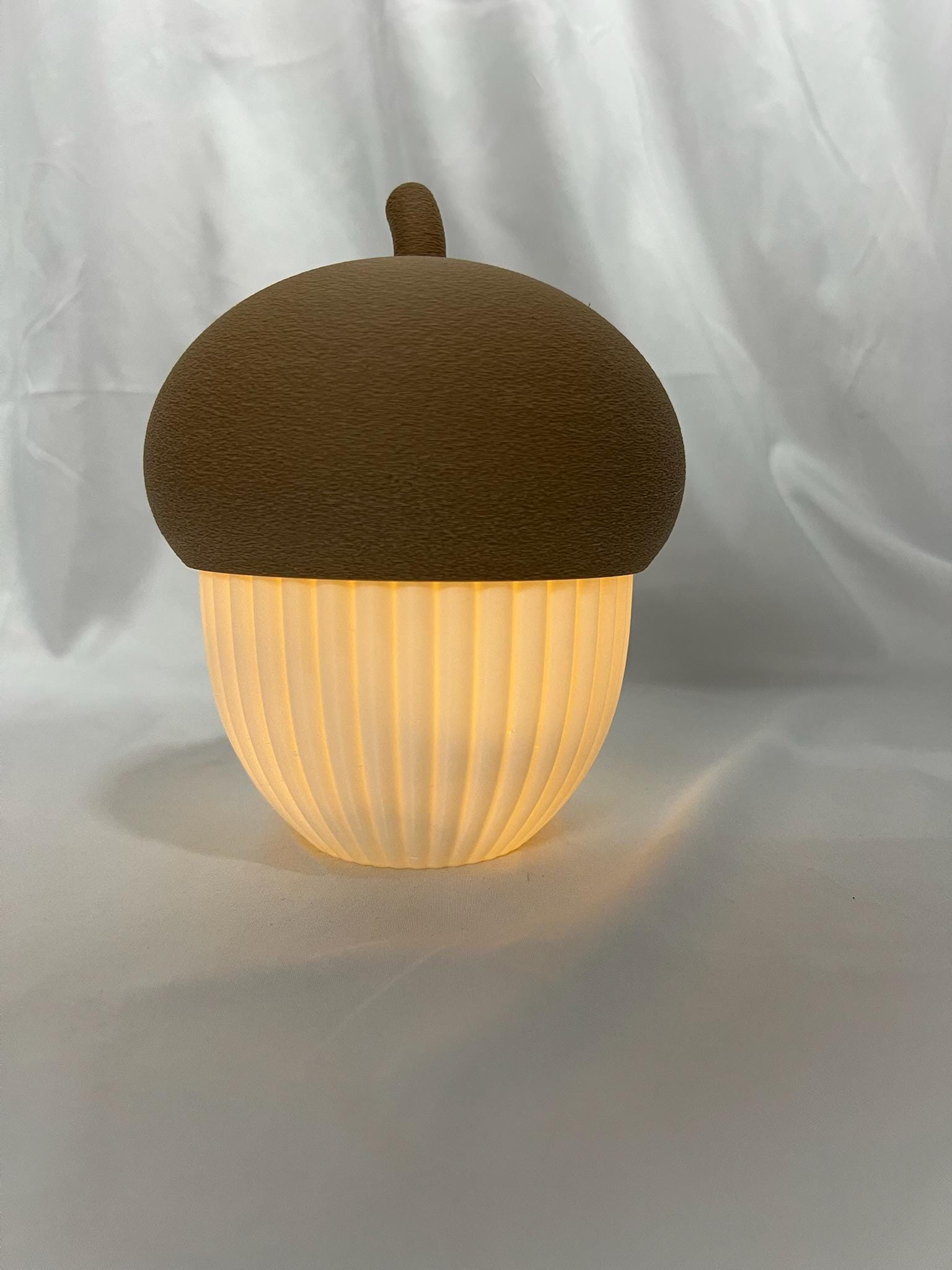 Giant Acorn Tea Light Holder | Cozy Fall Decor | Autumn Mantle Accent with LED Candle | Farmhouse Thanksgiving Centerpiece | Multiple Colors