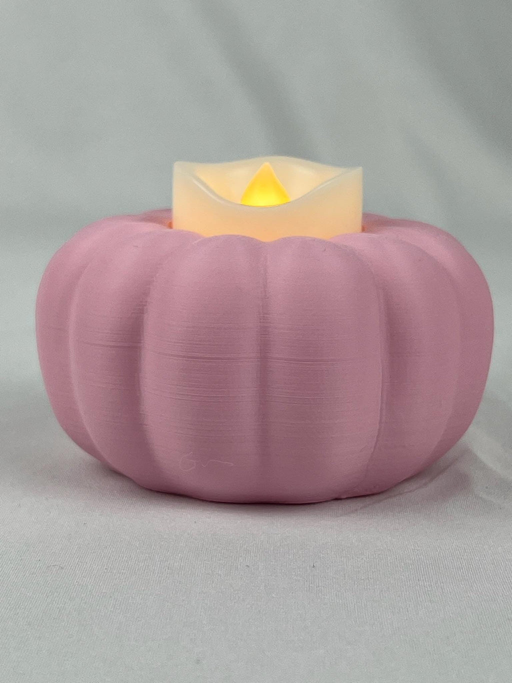 Pumpkin Tea Light Holder | Set of 3 | Modern Fall & Halloween Decor | 3D Printed Autumn Centerpiece