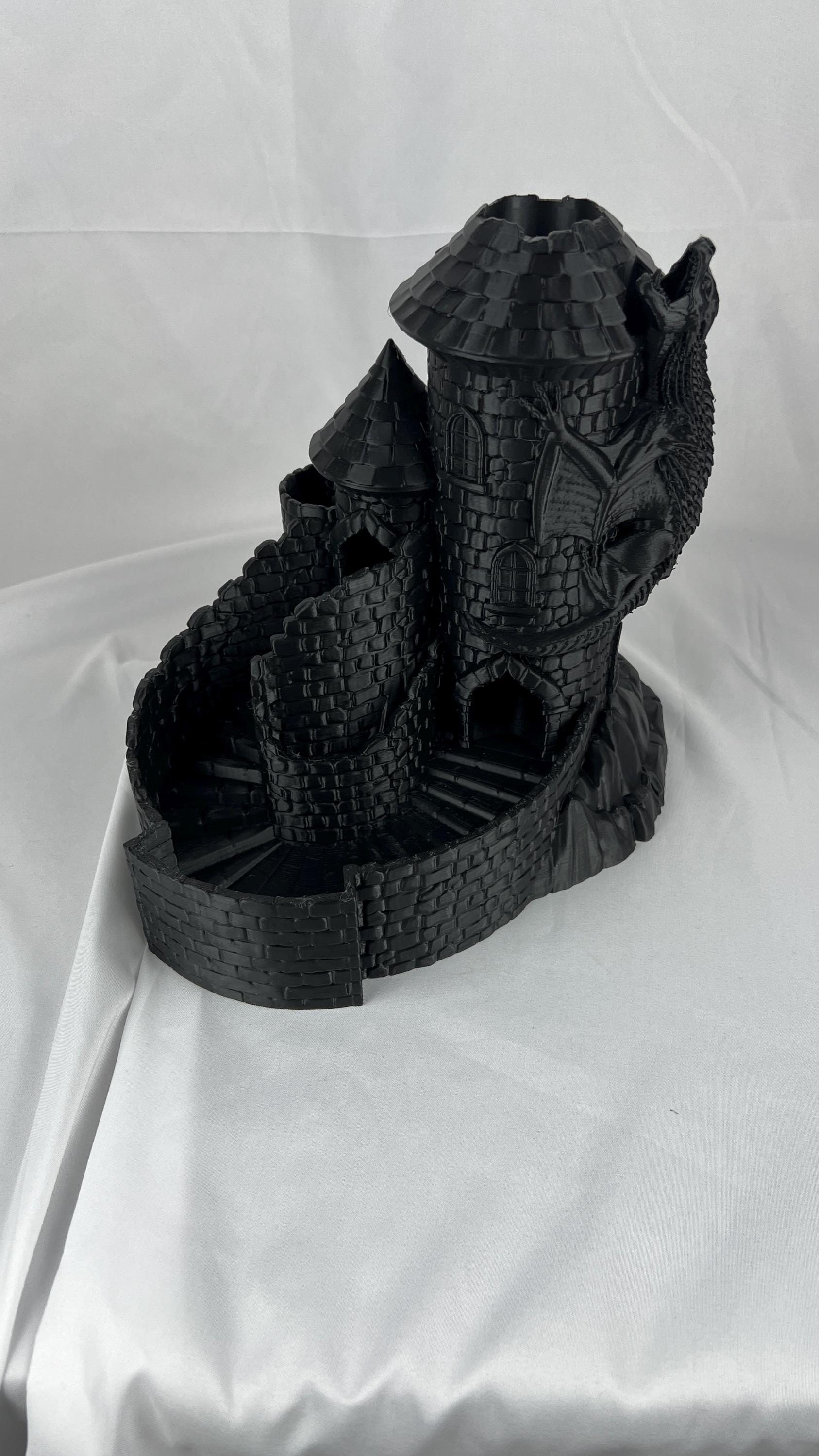 The Dragon's Keep | 3D Printed Dice Tower for DnD | Gift for Dungeon Master