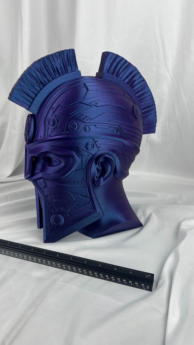 Cyberspartan Headphone Stand: 14" 3D Printed Gamer Headset Holder