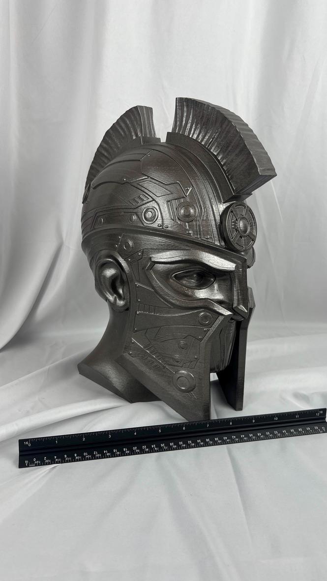 Cyberspartan Headphone Stand: 14" 3D Printed Gamer Headset Holder